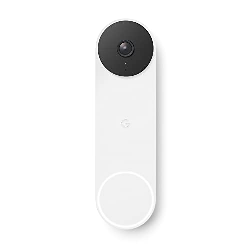 Google GWX3T Nest Doorbell, Battery Video-Türbell, Schnee