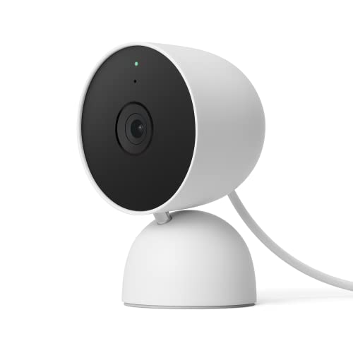 Google Nest Cam (Indoor, mit Kabel) Überwachungskamera für zu Hause...