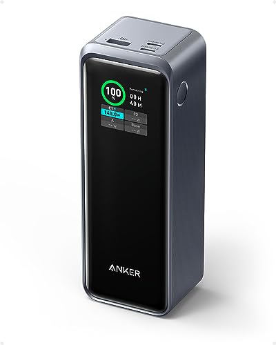 Anker Prime 27.650mAh Power Bank (250W), 3-Port Powerbank, Smarte App...