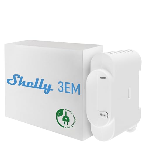 Shelly 3EM | Wlan-gesteuerter intelligenter 3 Kanal Relaisschalter mit...