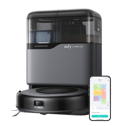 eufy Saugroboter Omni C20 mit All-in-One-Station, Auto-Entleerung,...