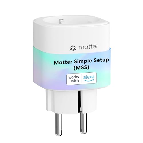 Meross Matter Smart Steckdosen mit Stromverbrauch, WLAN Steckdosen mit...