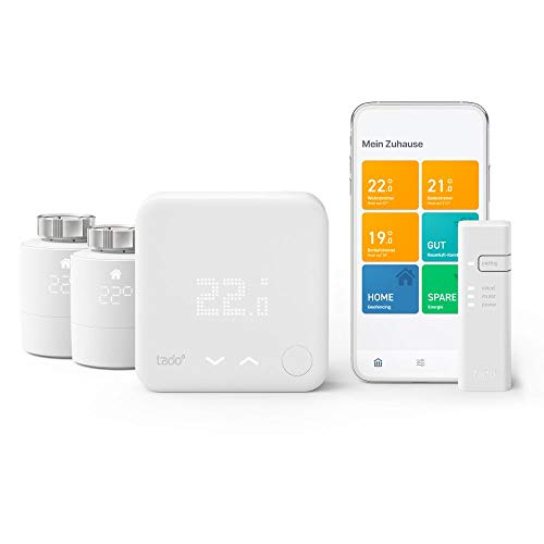 tado° Smartes Thermostat (Verkabelt) - Starter Kit V3+ mit 2 Smarten...