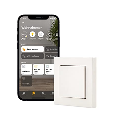 Eve Light Switch (Apple Home) – Smarter Lichtschalter, Einfach-,...