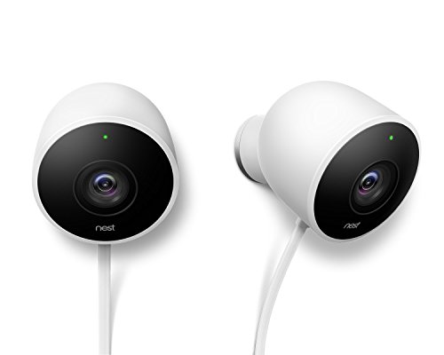 Google Nest Cam Outdoor Überwachungskamera, Weiß, 2-er Pack. Noch...
