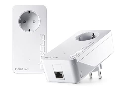 devolo Magic 1 LAN Starter Kit, LAN Powerline Adapter -bis zu 1.200...
