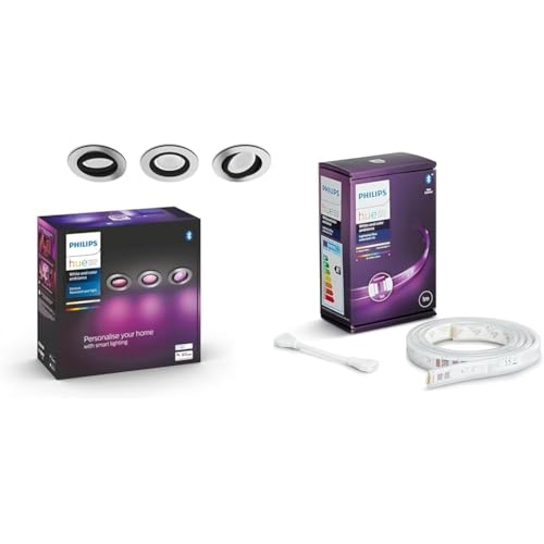 Philips Hue White & Color Ambiance Centura Einbauspot 3 flg. aluminium...*