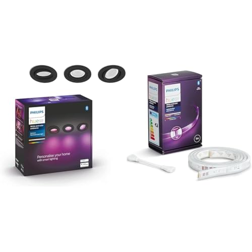 Philips Hue White & Color Ambiance Centura runde Einbauspots 3-er Pack...*