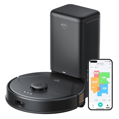 eufy X8 Pro Saugroboter mit Absaugstation & Wischfunktion,...