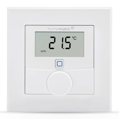 Homematic IP Smart Home Wandthermostat mit Luftfeuchtigkeitssensor,...