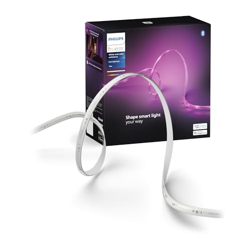 Philips Hue Indoor 10m Smart LED Solo lightstrip Basis-Set, 1er-Pack,...