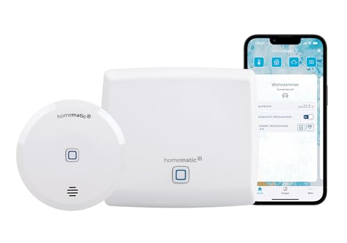 Homematic IP Smart Home Access Point + Wassersensor, Wassermelder für...