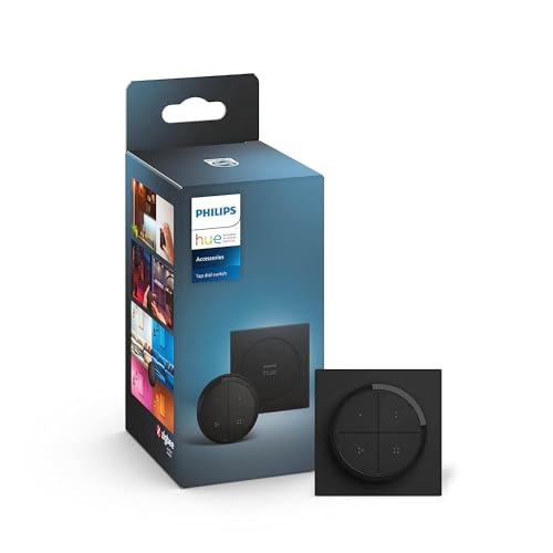 Philips Hue Tap Dial Switch Drehschalter, schwarz, personalisierbar...