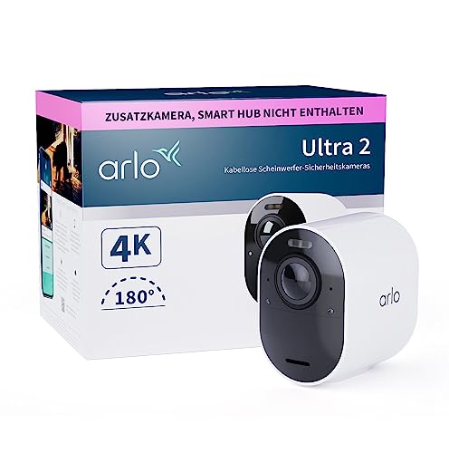 Arlo Ultra 2 Überwachungskamera Aussen WLAN, Kabellos, 4K UHD...*