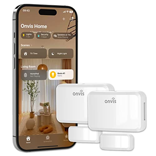 ONVIS Smarter Tür- und Fenstersensor, Door Window Kontaktsensor für...