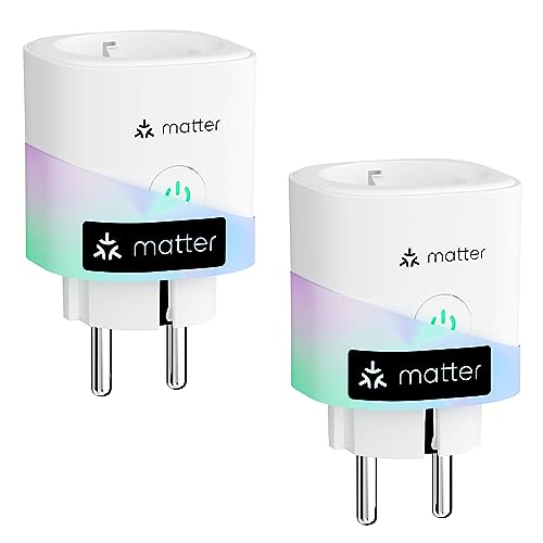 Meross Matter Smart Steckdosen mit Stromverbrauch, WLAN Steckdosen mit...