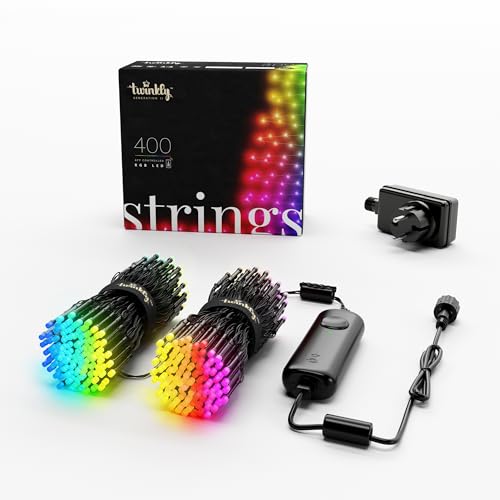 Twinkly Strings 400 LED RGB, LED-Lichterkette für Draußen und...