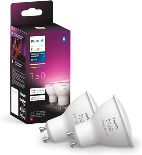 Philips Hue White & Color Ambiance GU10 LED Spots 2-er Pack (350 lm),...