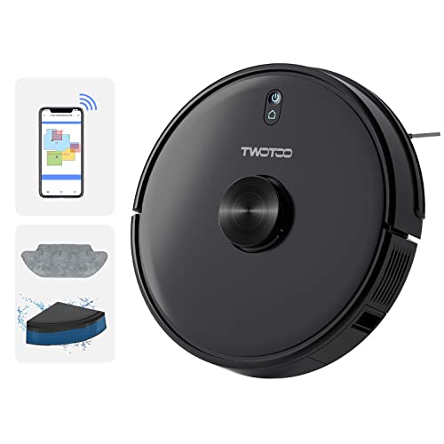 Twotoo Roboter Staubsauger, T2 AI Smart Saugroboter mit Wischfunktion...