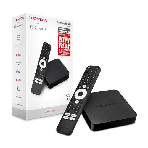 Thomson Streaming Box 240, 4K UHD, Google TV, Google Sprachsteuerung,...