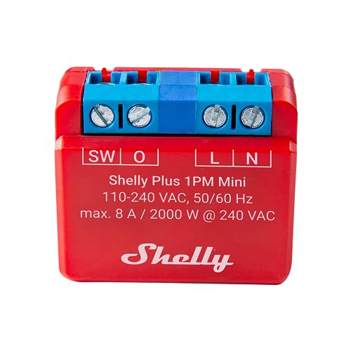 Shelly Plus 1PM Mini Schaltaktor Wi-Fi, Bluetooth
