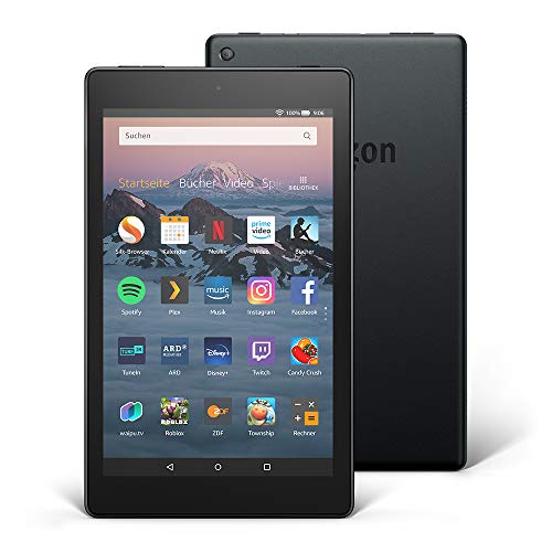 Fire HD 8-Tablet, 16 GB, Schwarz, mit Spezialangeboten (vorherige...