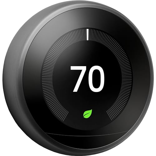 Google Nest Learning Thermostat der 3. Generation, schwarz —...