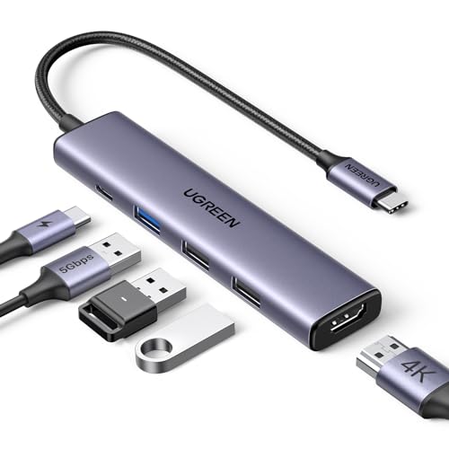 UGREEN Revodok USB C Hub PD100W, 4K HDMI, 3*USB A Datenports USB C...