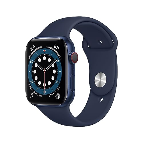 Apple Watch Series 6 (GPS + Cellular, 44 mm) Aluminiumgehäuse Blau,...