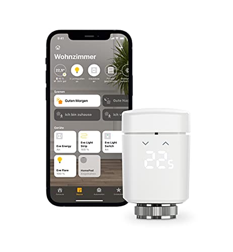 Eve Thermo (Apple Home) - Smartes Heizkörperthermostat, spart...