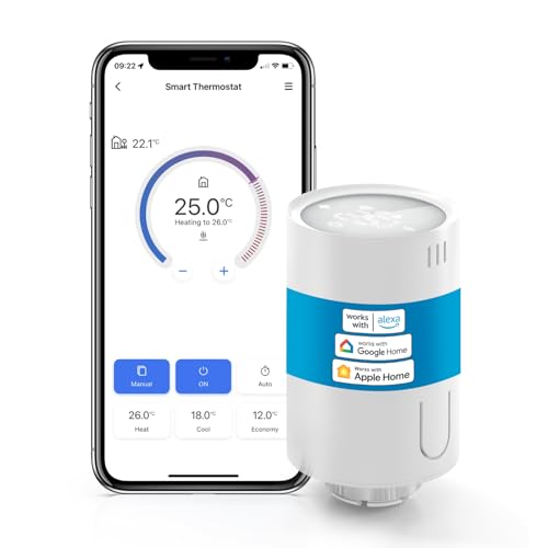 meross Smart Heizkörperthermostat kompatibel mit HomeKit, WLAN...