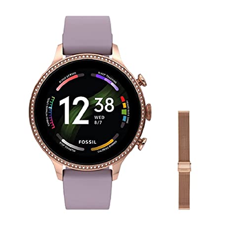 Fossil Damen Touchscreen Smartwatch 6, Generation mit Lautsprecher,...