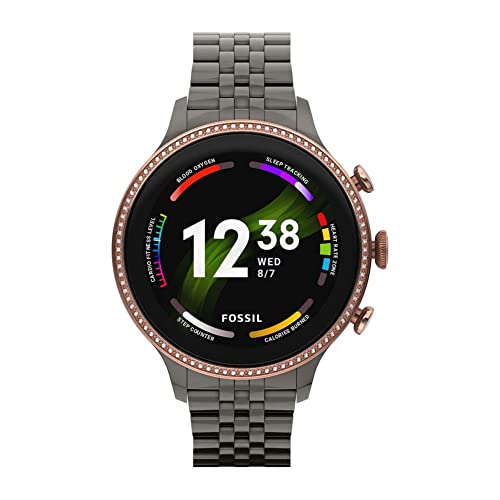 Fossil Damenuhr Touchscreen Smartwatch 6. Generation mit Lautsprecher,...