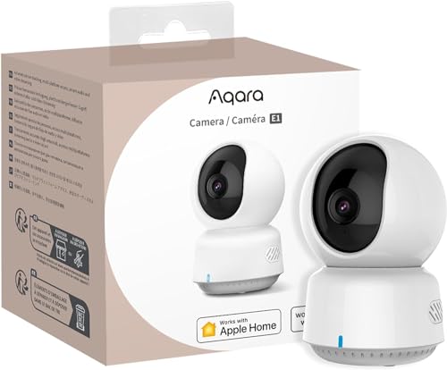 Aqara 2K Innenraum Sicherheit Kamera E1, Schwenken & Neigen, HomeKit...