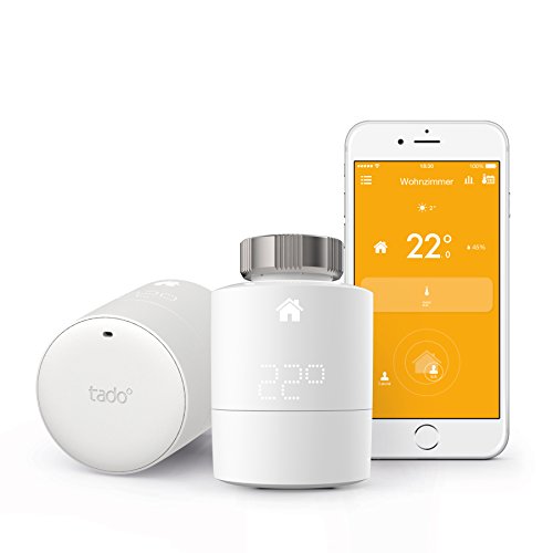 tado° Smartes Heizkörper-Thermostat Starter Kit V3 - Intelligente...