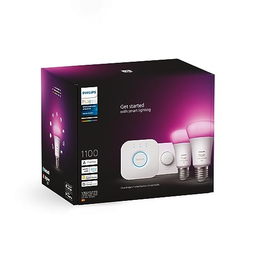 Philips Hue White & Color Ambiance Starter Set mit E27 Lampen 2-er...*