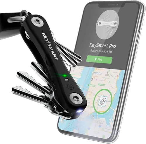 KeySmart Pro - Der kompakte Schlüsselhalter mit LED Licht & Tile...