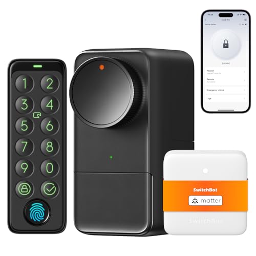 SwitchBot WLAN Smart Lock Pro mit Touchscreen-Tastatur,...*