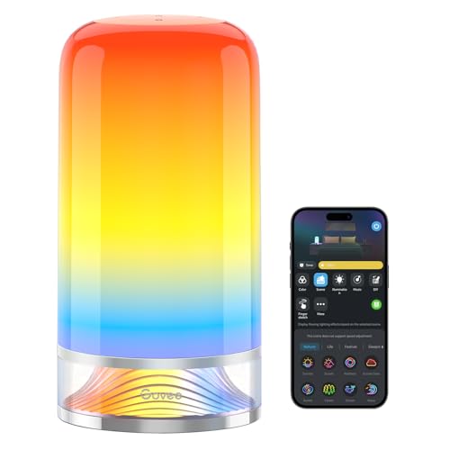 Govee LED Tischlampe Bedside Touch Dimmbar RGBICWW, Steuerung von...