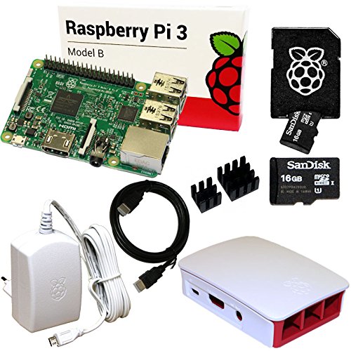 Raspberry Pi 3 Set mit 16 GB SD-Karte, HDMI, original Netzteil und...