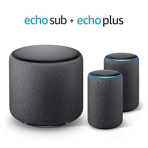Echo Plus Stereo-System - 2 Echo Plus-Geräte (2. Gen.), Anthrazit...