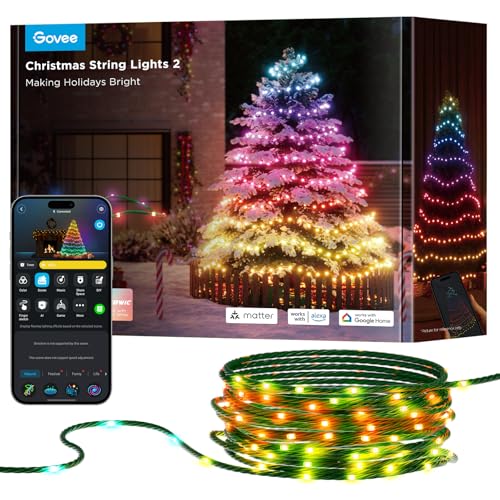 Govee RGBICW Weihnachtsbeleuchtung 500 LEDs Christmas Lights, 50M...