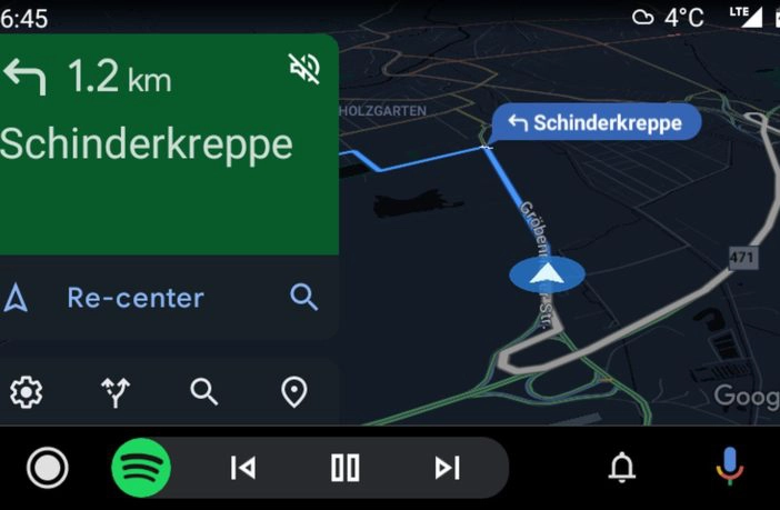 Android Auto Google Maps