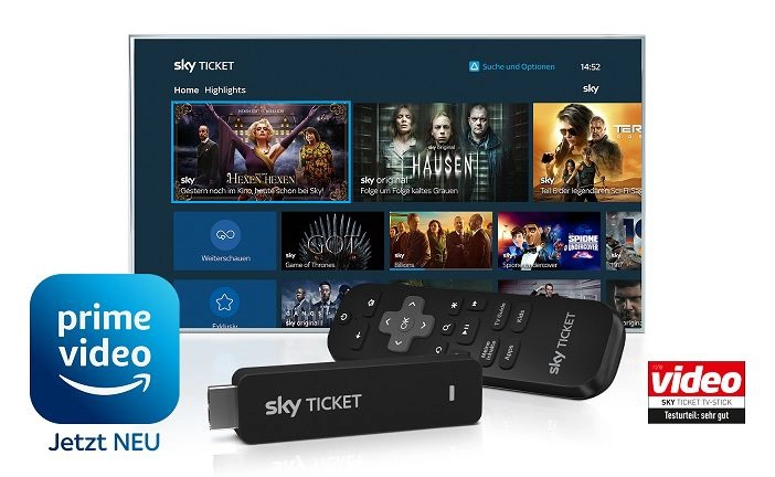 Prime Video auf dem Sky Ticket TV Stick