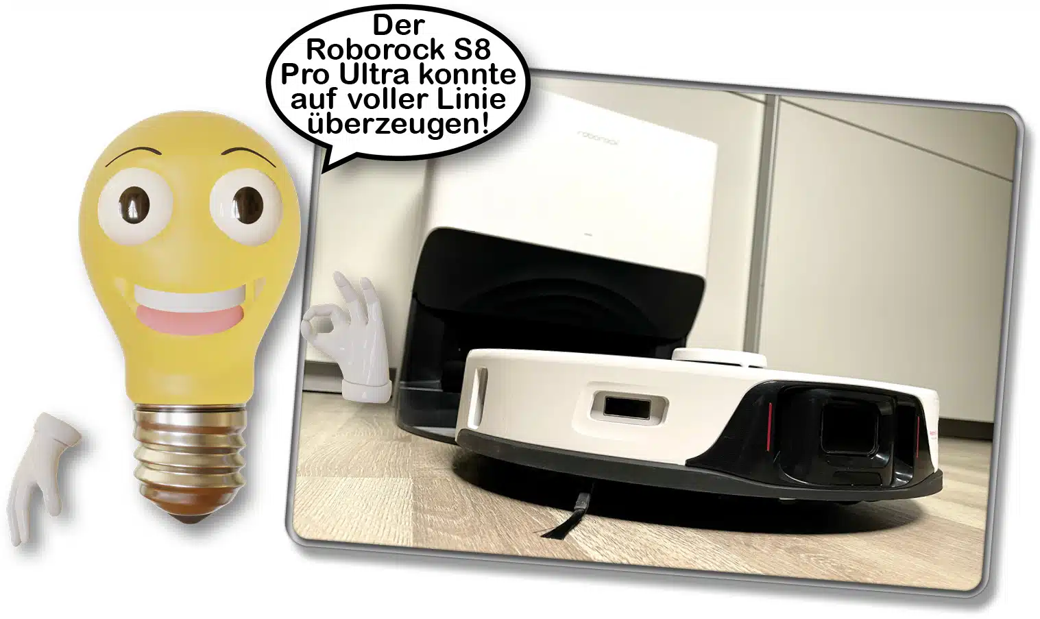  roborock S8 Pro Ultra Saugroboter mit Wischfunktion  Absaugstation,  Selbstwaschend/Selbsttrocknend/Selbstentleerend/Selbstnachfuillend/Selbstreinigend  Roboterstaubsauge, 3D-Hindernisumgehung, 6000Pa…