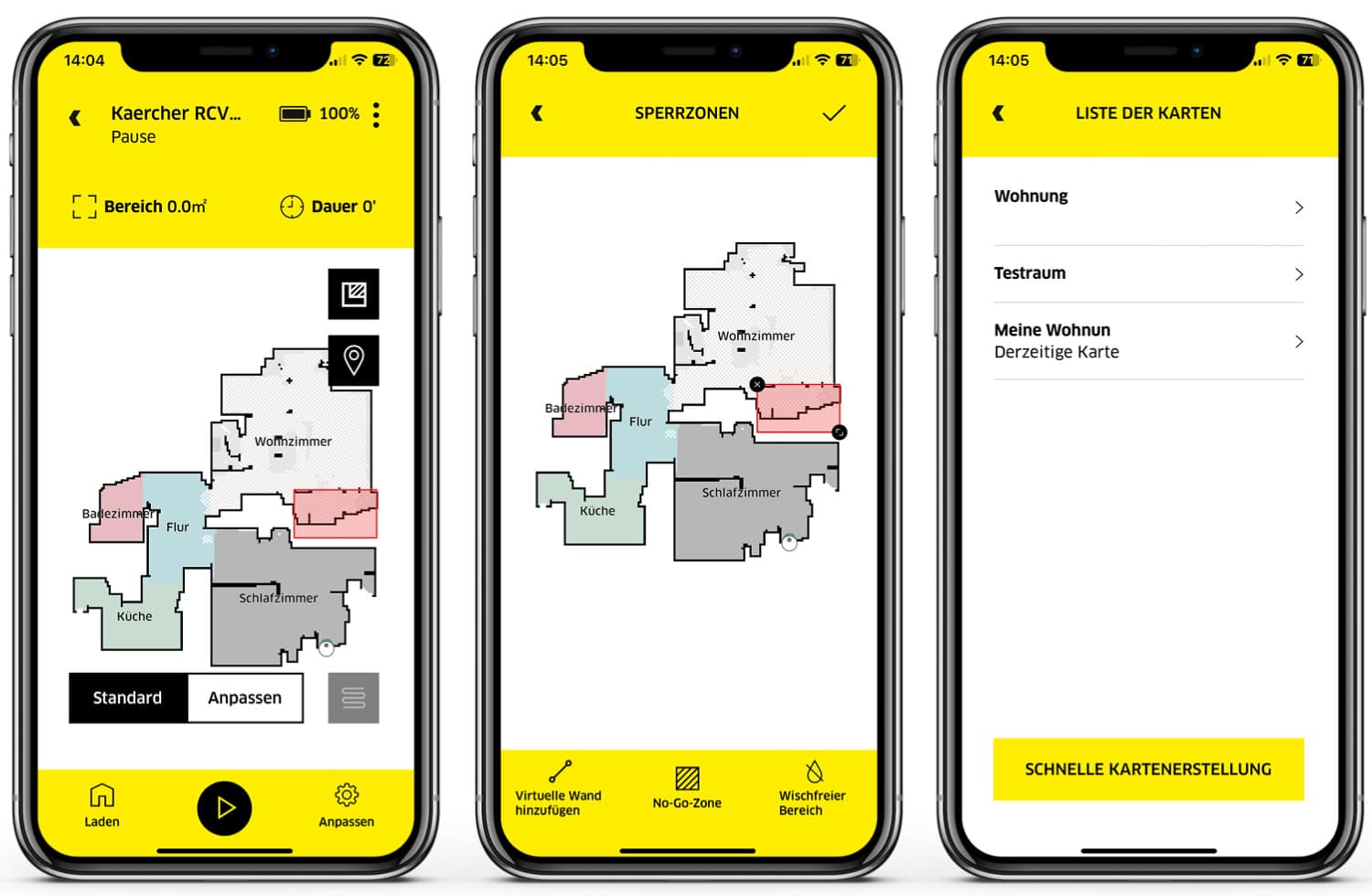 Kärcher RCV 5 - App - Die Kartenerstellung