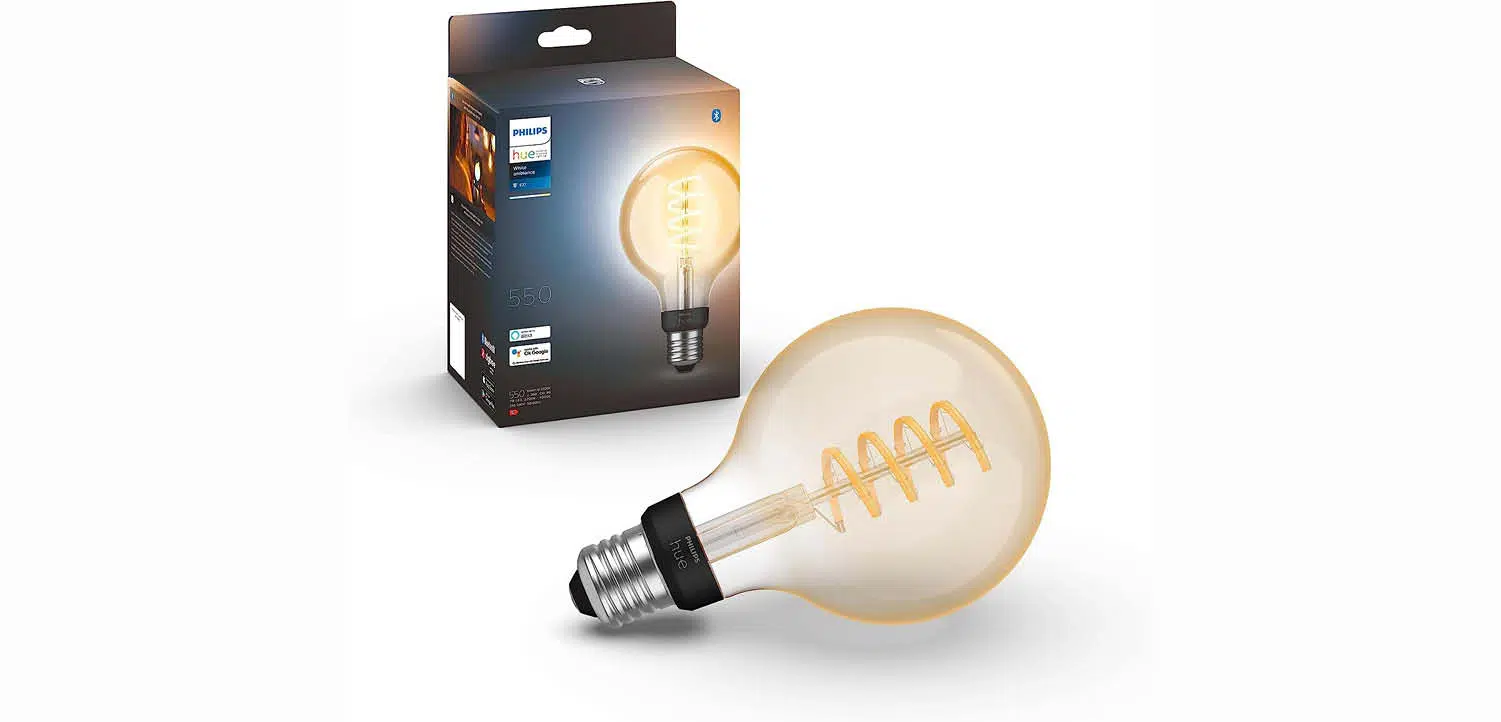 Philips Hue White Ambiance E27 Einzelpack Globe G93 Filament