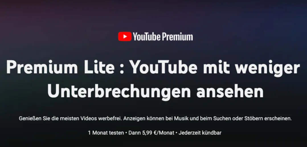 YouTube Startet Günstiges Abo "Premium Lite" In Deutschland!