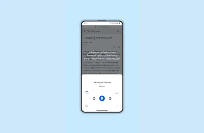 Google Assistant Vorlesefunktion