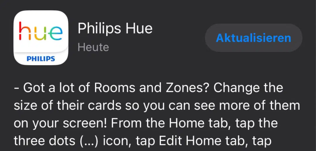 Philips Hue Update
